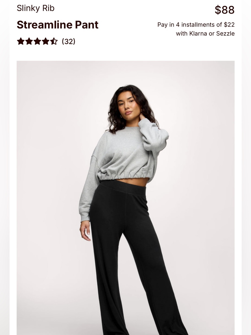 Nuuds Slinky  Rib Streamline Pant